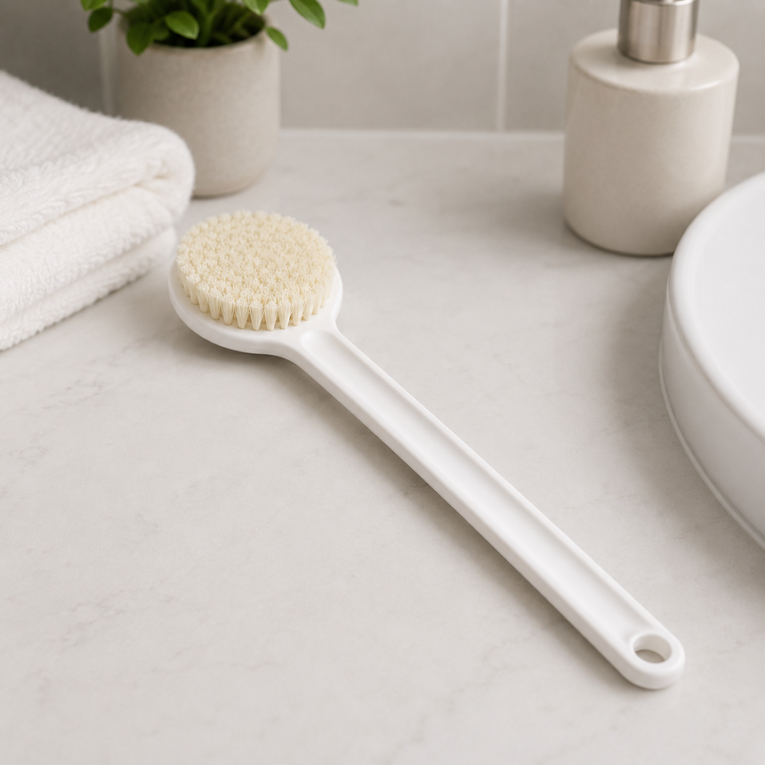 Soft Bristle Body Brush detail