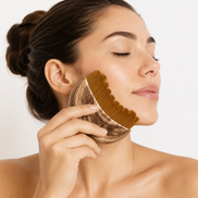 Sculpting Facial Ritual Comb in use