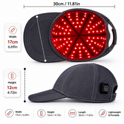 Red Light Scalp Cap worn