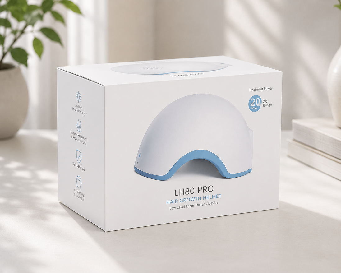 Laser Scalp Care Helmet in use