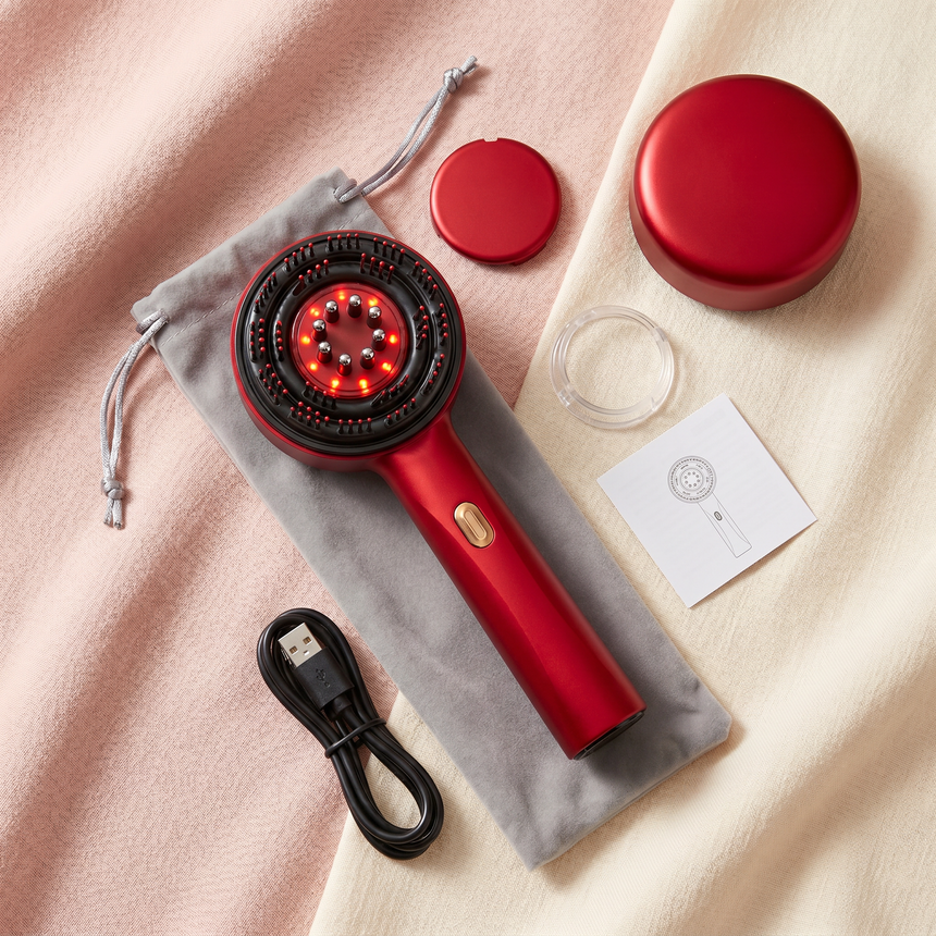 Solyellea Electric Scalp Massage Comb - what's included in the box