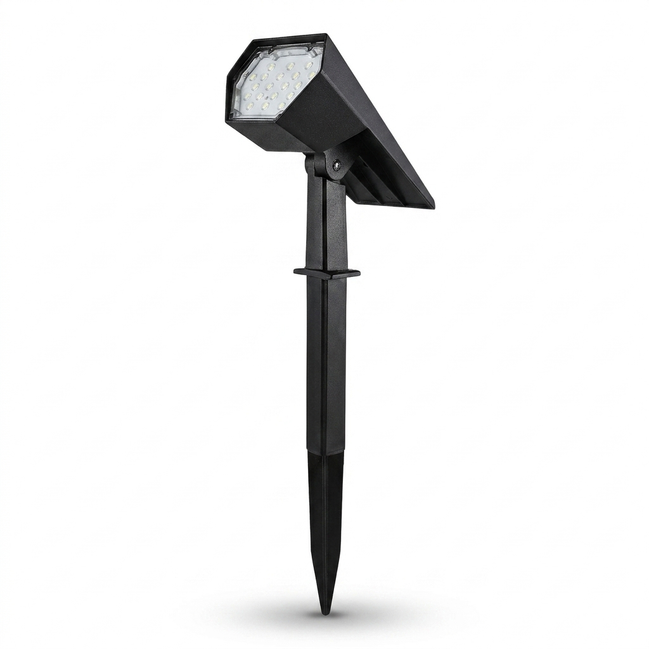 Solyellea solar spike spot light, adjustable head, on white background